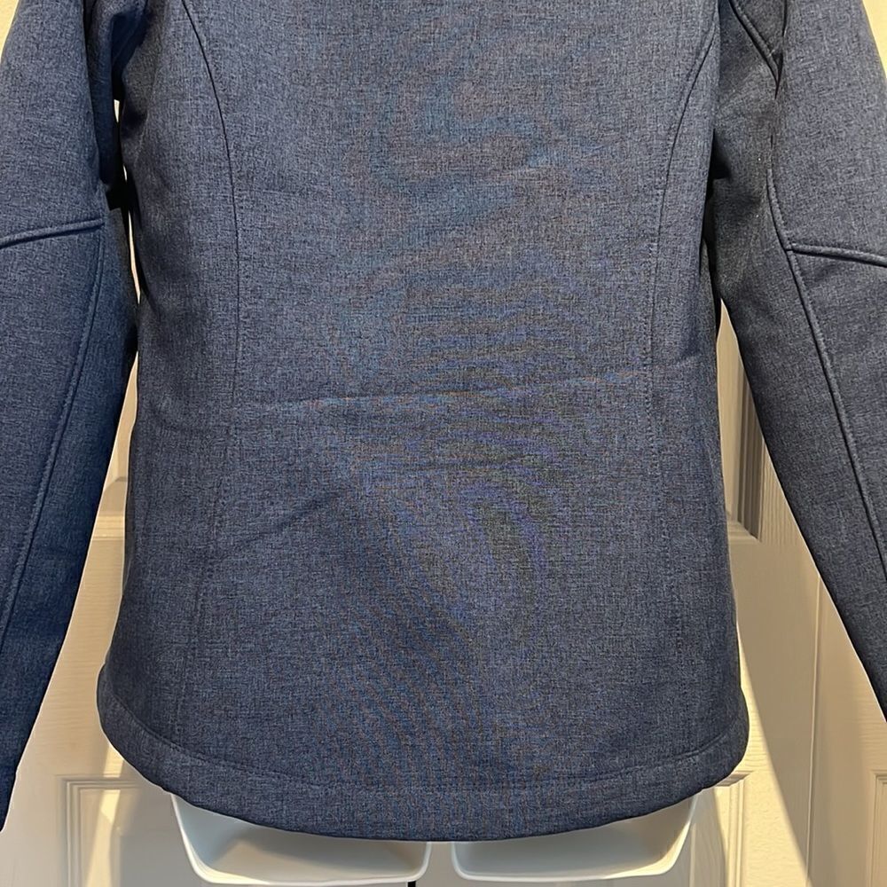 Kirkland Blue Water Repellent‎ Soft Shell Zip Up Lined Jacket Size M - Picture 11 of 15